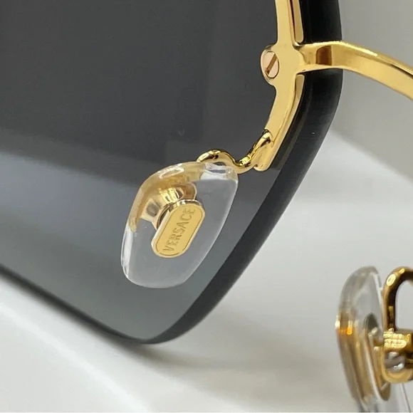 Versace Sunglasses VE2245 10028G 60mm Gold / Grey Gradient Lens Authentic & NWT - Picture 7 of 12